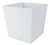 Bloempot BALI vierkant 16,5 cm Wit