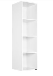 Boekenkast Skylar MDF-Wit 106x30x30cm