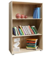 Boekenkast Vela Eikenhout met 3 opbergvakken