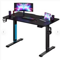 Zit sta Bureau In hoogte verstelbaar zwart 140x60x73-118cm