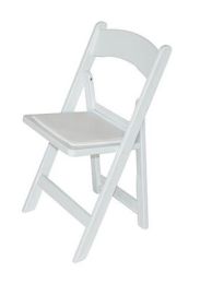 Klapstoel Chicago in kunststof wit