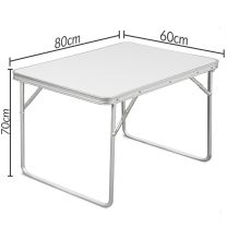 Aluminium inklapbare tuintafel 80x60x68 cm 
