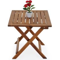 Tuintafel geolied acaciahout 46x46cm inklapbaar 