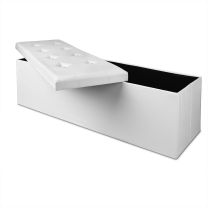 Monzana Zitbank 114 cm met opslagruimte Wit