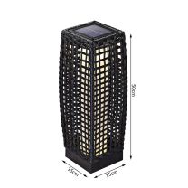 Solar tuinlamp wicker hoogte 50cm