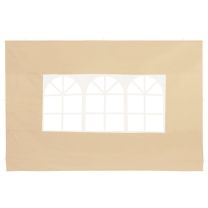 Zijwanden Set van 2 stuks Beige voor Capri 3x3 of Casaria vouwtent 3x6