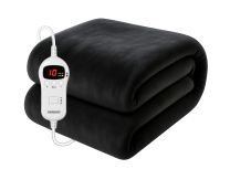 Elektrische Warmtedeken Antraciet 180x130cm met Timer 