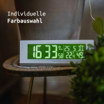 Fackelmann Tecno thermo-/hygrometer, klok wit met usb