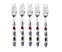 Boerenbont Gebaksvork / Dessertvork 16cm set 5 Stuks