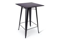Statafel Hamburg stapelbaar - Metalen Zwart - afm. 70x120cm 