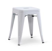 Stapelkruk Hamburg metalen kruk Wit