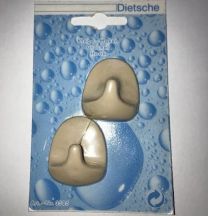 Universele handdoekhaken zelfklevend (setje van 2) beige