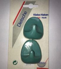 Universele handdoekhaken zelfklevend (setje van 2) groen