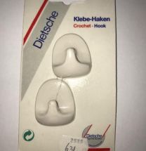 Universele handdoekhaken zelfklevend (setje van 2) Wit