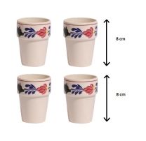 Boerenbont Boerenbont Kindermelkbeker hoogte 8 cm set van 4