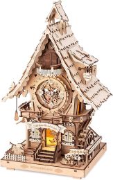 Robotime Koekoeksklok wood color, natural look Bouwpakket Modelbouw