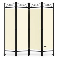 Kamerscherm inklapbaar 180 x 163cm Creme