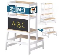 Speeltoren Leertoren Barn Wit Naturel grenenhout