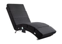 Ligbank Londen Antraciet met Massage en Verwarmingsfunctie 