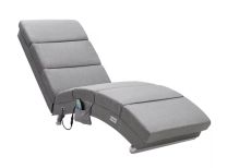Ligbank Londen Grijs met Massage en Verwarmingsfunctie 