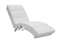 Ligbank Londen Wit met Massage en Verwarmingsfunctie 