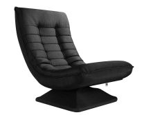 Relax Lounger Aberdeen Stof Zwart