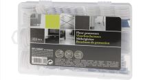 Floor protectors , vloerbeschermers , 122 delig in stevige box