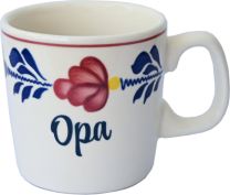 Boerenbont Beker Mok 0,2L met opdruk Opa