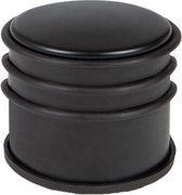 Deurstop zwart 7,7 cm hoog - set van 5