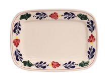 Boerenbont Plateau 25x18 cm aardewerk set van 2 stuks