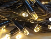 Professionele Verlichting 10 meter met 100 ledlampjes Warm wit , doorkoppelbaar