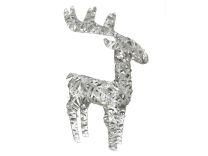Metalen Rendier met 50 LEDs - Kerstverlichting - 66cm hoog