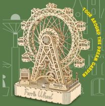 PlayfulMario Reuzenrad met muziek Houten Modelbouwset 248 Onderdelen Creatief & Educatief Modelbouw