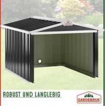Robotmaaier Garage Antraciet Metaal 86x100x63cm 