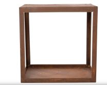 Hodr Handmade Houtopslag box 50 cm vuur houtblokken Roest