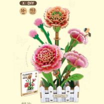 PlayfulMario Roze Anjer Houten Modelbouwset 153 Onderdelen Creatief & Educatief Modelbouw