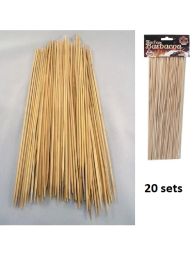 Partij van 20 zakjes ad 100 houten Sateprikkers met lengte 25cm