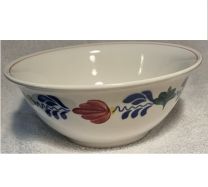 Boerenbont Ronde Kom - Schaal groot diameter 24,5 cm met kleine schade