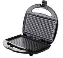 Tosti-ijzer Zwart/Zilver Elektrisch 750W Anti-aanbak