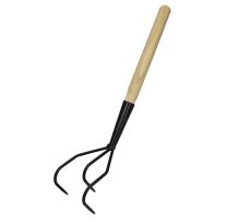 Centi Handhark Drietand met stevig houten handvat 57 cm