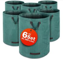 Tuinafvalzak Set van 6 x 280 Liter Groen