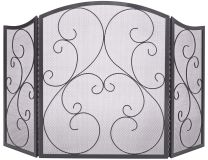 Practo Home - Haardscherm - Design Klassiek Zwart - 122 x 75,5cm