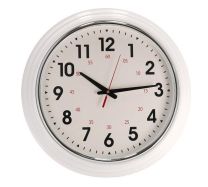 Gerimport Wandklok 50 x 9 Cm Kunststof Wit