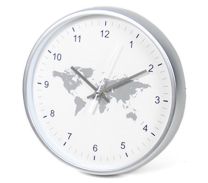 Partij van 10 x Wandklok 30,5 x 4,5 Cm Wereldwijd Kunststof