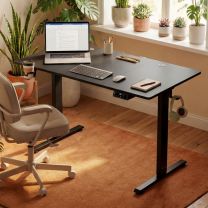 Zit sta bureau Zwart 120x60x72-117cm