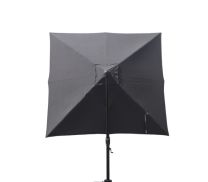 INOWA Zweefparasol 3x3 mtr Aluminum-donkergrijs
