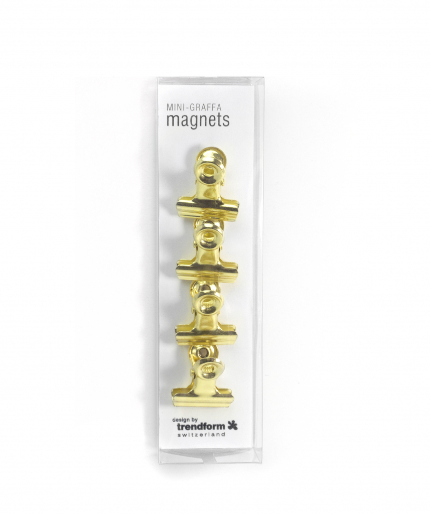 Trendform\u0020Magnet\u0020Clip\u0020Graffa\u0020MINI\u0020messing\u0020\u002D\u0020Set\u0020van\u00204\u0020stuks