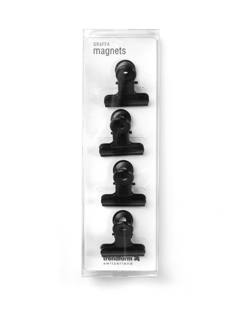 Trendform\u0020Magnetische\u0020clip\u0020Graffa\u0020zwart\u0020\u002D\u0020set\u0020van\u00204
