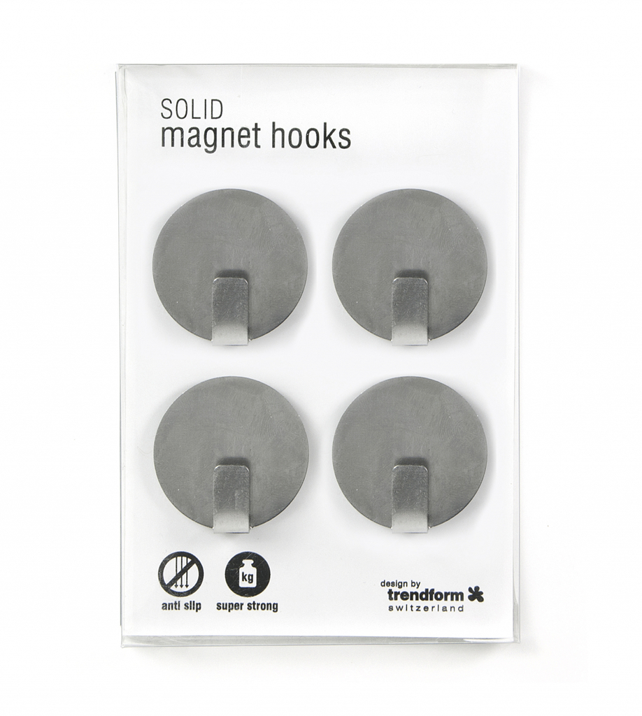 Trendform\u0020Magnetische\u0020Haak\u0020Solide\u0020\u002D\u0020roestvrij\u0020staal\u0020\u002D\u0020set\u0020van\u00204\u0020stuks