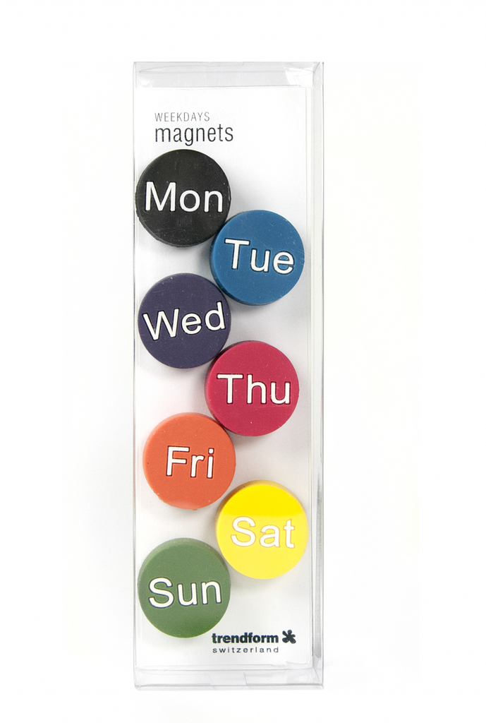 Trendform\u0020Magneet\u0020\u002D\u0020Weekdagen\u0020\u002D\u0020set\u0020van\u00207\u0020geassorteerd
